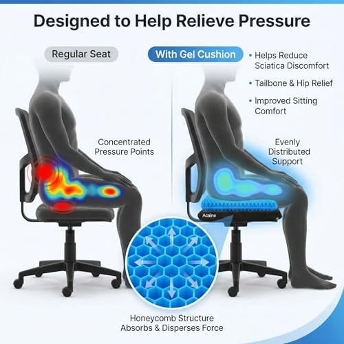 Extra Thick Large Pure Gel Seat Cushion - Image 4