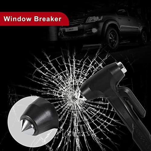 MOTORBUDDY 2-Pack Car Safety Hammer, 3-in-1 Auto Emergency Escape Hammer - Image 4