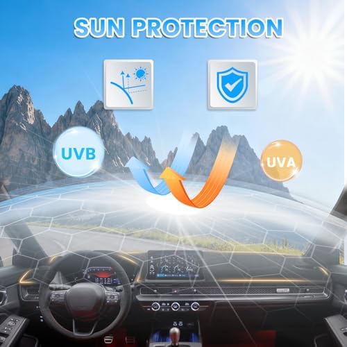 KUST Black Dash Cover for Honda Civic 2022-2026 Dashboard Cover Accessories for - Image 2