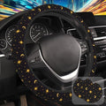 Sun Moon Star Steering Wheel Cover by Unknown