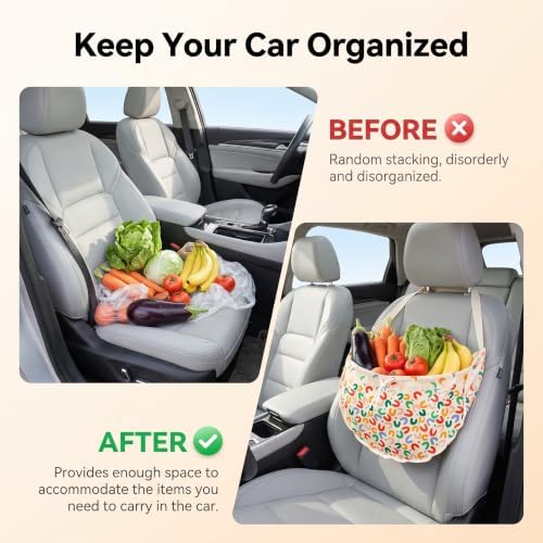 Car Seat Storage Bag, Large Capacity Foldable Backseat Car Organizer - Image 4