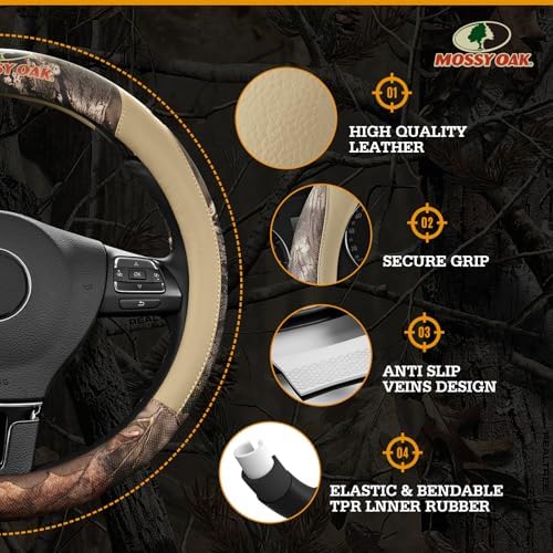 Mossy Oak Full Camo Steering Wheel Cover - Image 4