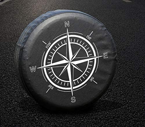 Spare Tire Cover, Weatherproof Vinyl Leather Wheel Cover - Image 3