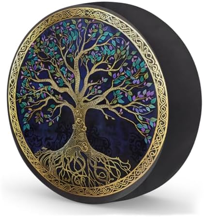 Tree of Life Colorful Leaves Spare Tire Cover Waterproof Dust-Proof Spare Wheel - Image 2