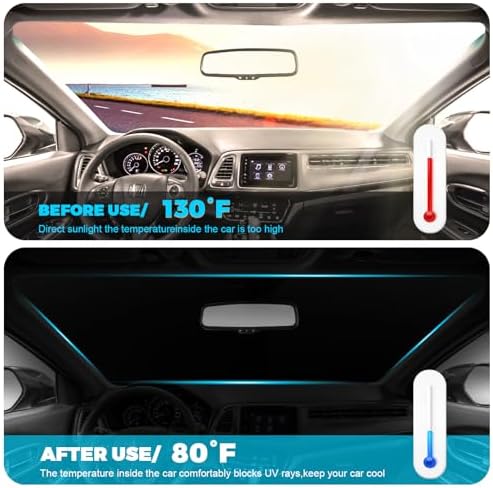 Foldable Front Windshield Sunshade fit - Image 3