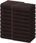 Homaxy 100% Cotton Waffle Weave Kitchen Dish Towels 18-Pack, Dark Brown by Homaxy