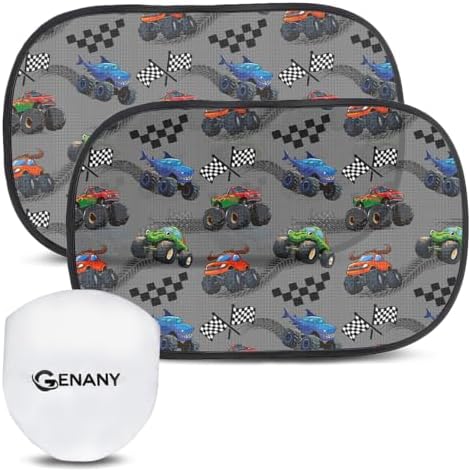 GENANY Truck Car Side Window Sun Shades 2 Piece 21 x 14 Inch by GENANY