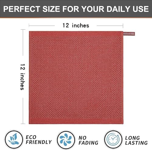 Kitinjoy 100% Cotton Waffle 12-Pack Kitchen Towels - Image 6