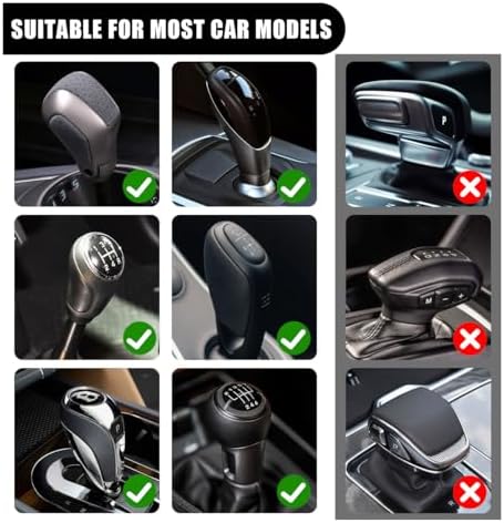 JOYCOURT 2PCS Car Gear Shift Hoodie Auto Shifter Knob Cover - Image 3
