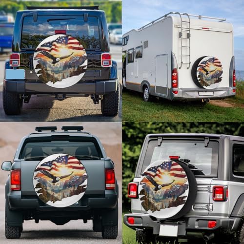 Eagle Spare Tire Cover 17in Spare Wheel Covers Tire Storage Cover - Image 6
