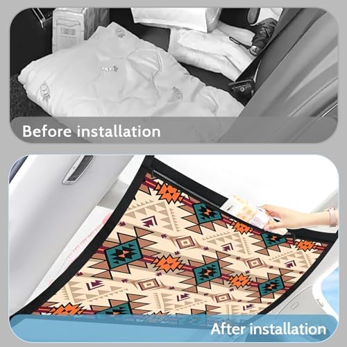 Aztec-Style Car Storage Mesh Organizer Ceiling Cargo Net Double-Layer - Image 5