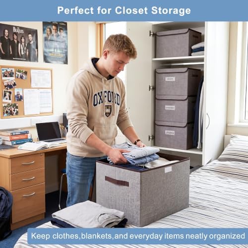 Bagnizer Large 42 Quarts Fabric Storage Bins - Image 3