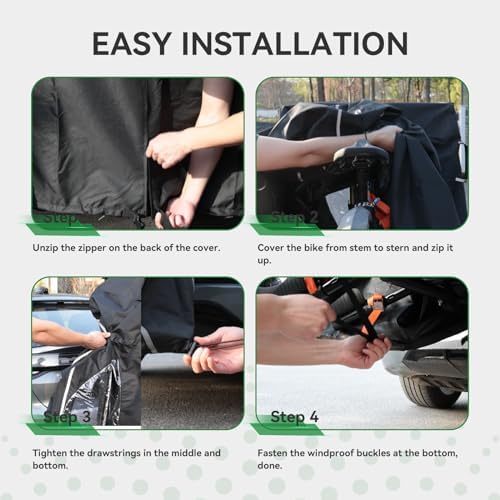 Bike Cover for Transport on Rack - Image 6
