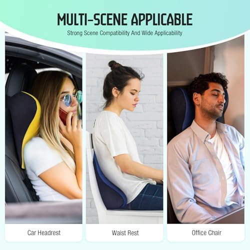 Car Neck Pillow for Driving Seat, Soft Memory Foam Headrest Pillow - Image 6