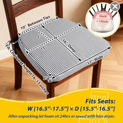AAAAAcessories Chair Cushions for Dining Chairs - Image 2