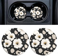 2 Pack Ceramic Car Coasters for Cup Holder, 2.56 in Anti Slip Absorbent Coaster by Rueneaj