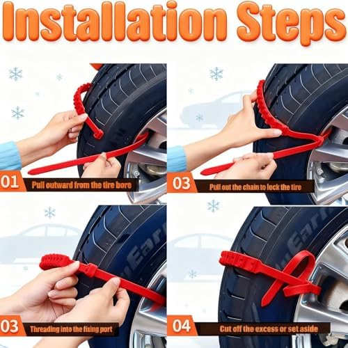 Adjustable Anti-Slip Tire Zip Ties - Image 5