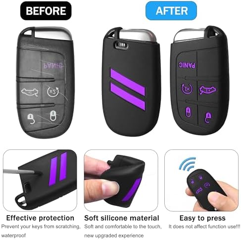 YOSRTER Key Fob Cover with Keychain - Image 4
