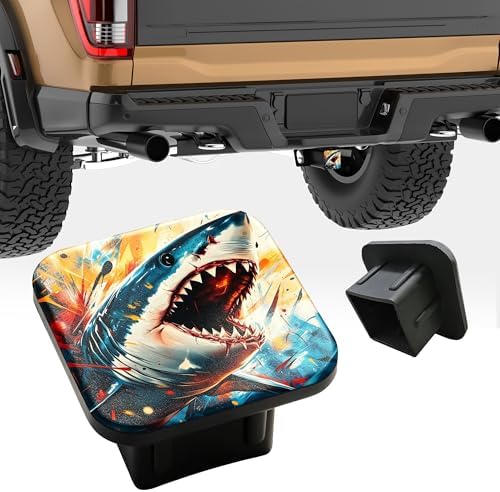 Trailer Hitch Cover Great White Shark - Image 4