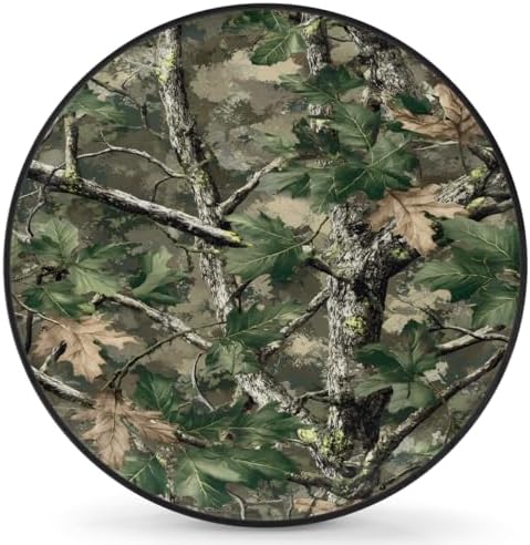 Camouflage Green Spare Tire Cover Dust-Proof Wheel Protector by Unknown