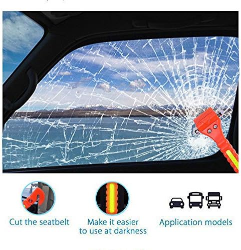 4PCS GoDeCho Car Emergency Window Breaker and Seat Belt Cutter Hammer Tool - Image 4