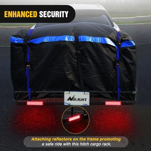 Nilight 60" x 20" x 7.87" Hitch Cargo Carrier | Fits 2-Inch Receiver 500lbs - Image 6