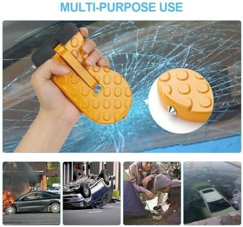 Car Door Step with Glass Breaker Safety Hammer & Roof Rack Access, Car - Image 6