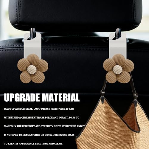 2PCS Car Seat Headrest Hooks, Car Bag Hooks, Cute Bow Knot Vehicle Seatback - Image 3