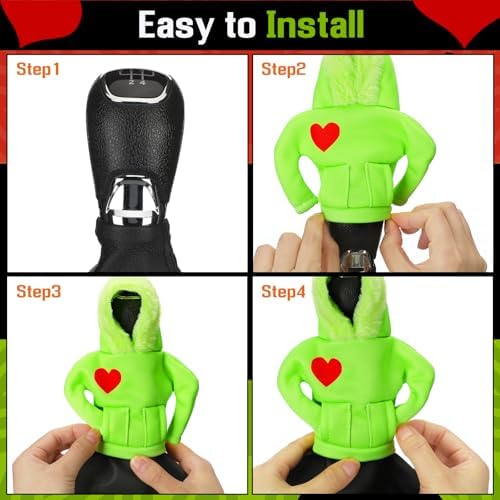 Wonderjune Halloween Car Gear Shift Hoodie Cover Decoration - Image 4