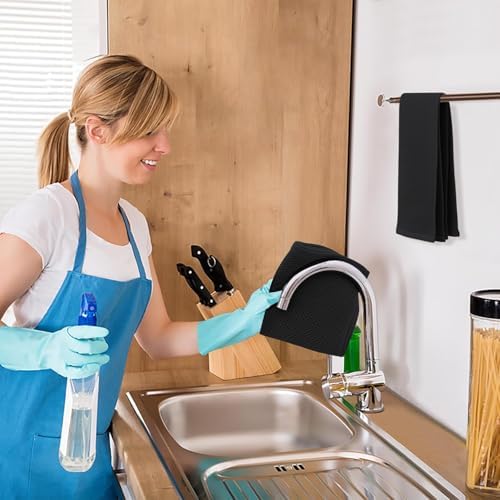 Kitinjoy 100% Cotton Waffle 12-Pack Kitchen Towels - Image 5