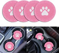 4 Pack Car Cup Holder Coasters, Dog Paw Insert Car Cup Coaster, 2.75 Inch Anti by Unknown