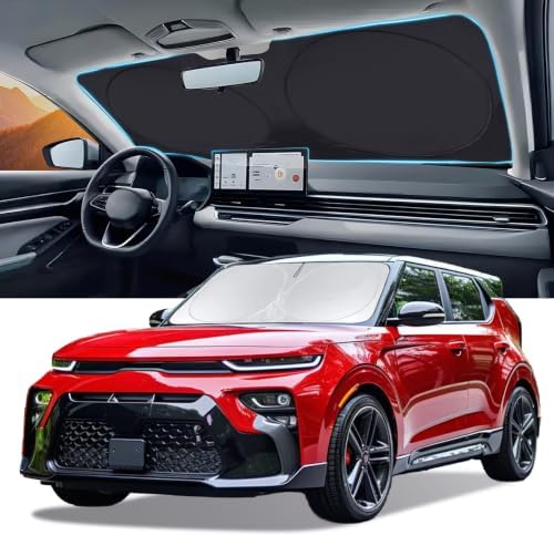 for Soul Windshield Sun Shade for 2020-2026 Kia Soul Window Sunshade by INSAUTO