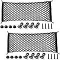 Amiss 2 Packs Cargo Net Stretchable. Adjustable Elastic Trunk Storage Net by Amiss