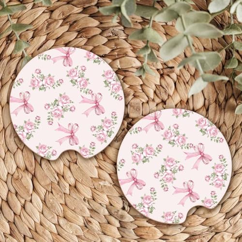 Ceramic Car Coasters – Absorbent Car Cup Holder Coaster Set - Image 7