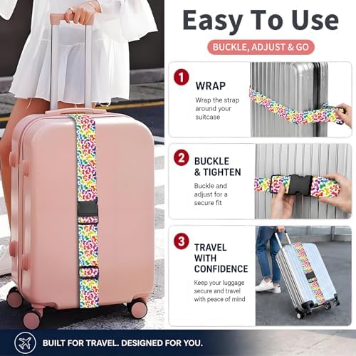 Luggage Strap for Suitcases Adjustable Travel Belt - Image 4