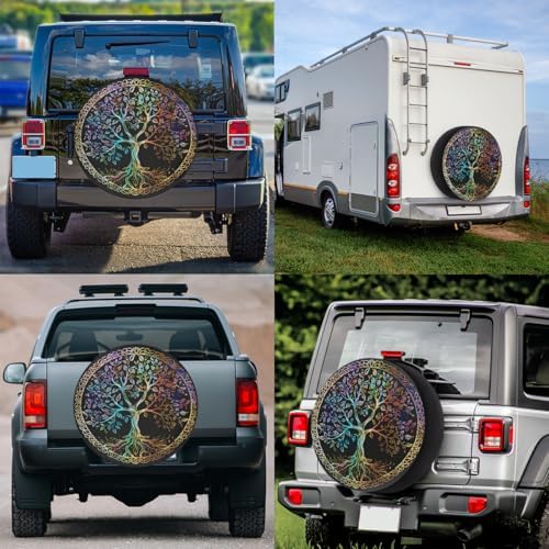 Tree of Life Spare Tire Cover Dust-Proof Spare Wheel Covers - Image 6