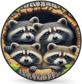 Raccoon Spare Tire Cover 17in Spare Wheel Covers Tire Storage Cover by YoYoYuchong