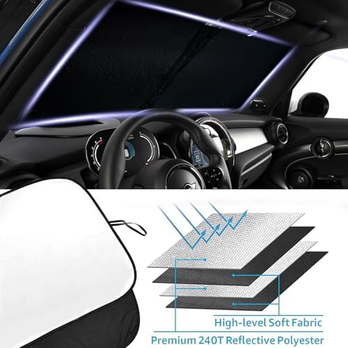 Foldable Front Windshield Sunshade fit - Image 5