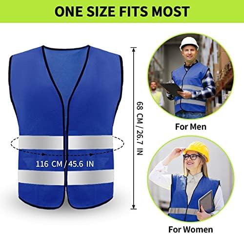 Safety Vest, Reflective High Visibility Construction Vest - Image 5