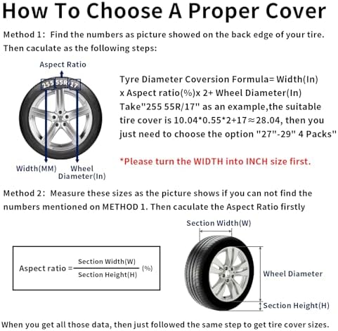 PureFit Waterproof Dual-Axle Tire Cover 27"-30" 2 Packs - Image 2