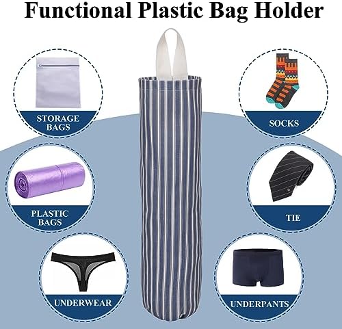 TOGETRUE Plastic Bag Holder, Wall Mount Grocery Bag Holder, Reusable Trash Bag - Image 4