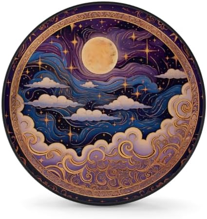 Spare Tire Cover for RV Trailer, Boho Ethnic Moon Waterproof Sun Leather Wheel by cfpolar