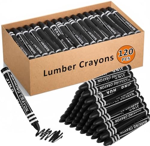 MotiMind 120 Pcs Industrial Lumber Crayons Bulk Wax Tire Marker Construction by MotiMind