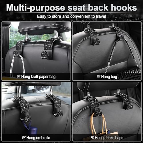 LivTee Car Seat Headrest Hook, Auto Seat Hook Hangers Storage Organizer - Image 5