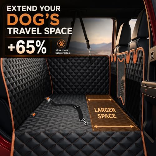 Back Seat Extender for Dogs, Dog Car Seat Cover for Back Seat - Image 3