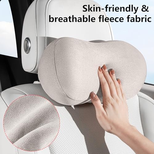 Car Neck Pillow Seat Ergonomic Design Memory Foam, 2 Pack - Image 3