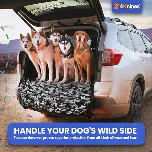 4Knines SUV Cargo Liner for Dogs, Fold Down Seats, Camo Small - Image 3