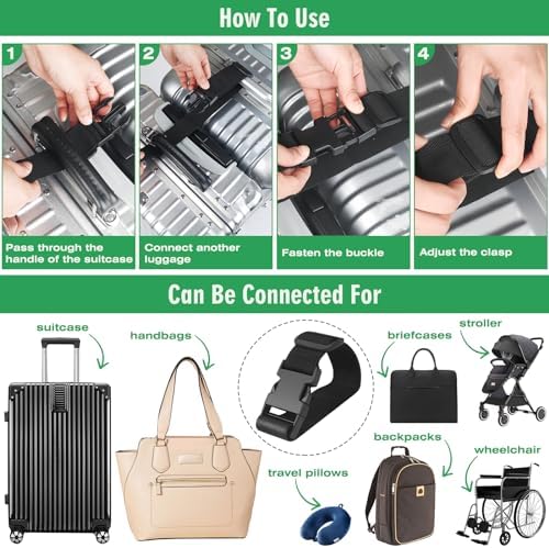 2PCS 22 inch Add a Bag Luggage Straps - Image 5