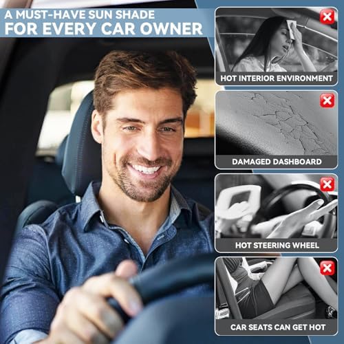 for Ford Edge 2007-2014 Windshield Sun Shade 4 Layers Car Sunshade - Image 5