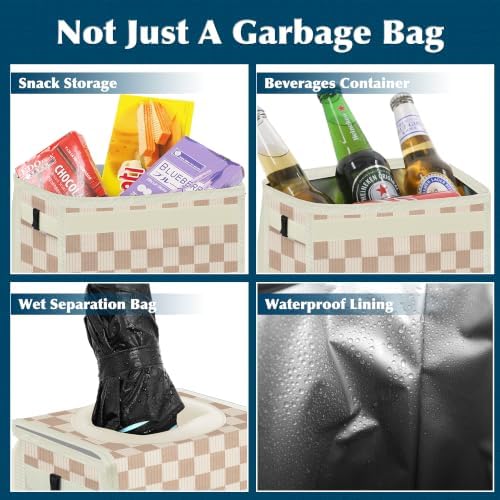 Femuar Leak Proof Car Trash Can - Image 4